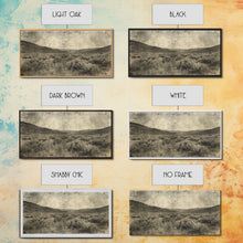 Carregar imagem no visualizador da galeria, Expansive Desert Landscape with Rolling Hills Framed Canvas Print for Farmhouse Bedroom Wall Art Rustic Home Decoration, Scenic Nature Scene