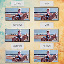 Load image into Gallery viewer, Cowboy Riding Bucking Horse, High Energy Framed Canvas Print, Perfect for Western Living Room Art, Bedroom Decor, Rustic Home Wall Art