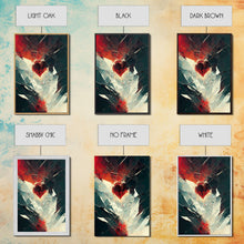 Load image into Gallery viewer, Anatomy of a Broken Heart, Framed Canvas Print, Ready To Hang Framed Wall Art, Living Room Wall Hanging