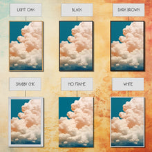 Cargar imagen en el visor de la galería, Cloud Wall Art Triptych 3 Piece Set Blue Wall Art Abstract Art Print Minimalist Wall Art Indigo Art Maximalist Deco Sky Wall Art Sky Print