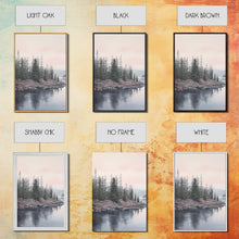 Load image into Gallery viewer, Beautiful Pacific Northwest Landscape, 3 Piece Framed Canvas Print Set, Washington Seattle Landscape Painting, PNW Decor, Oregon Art