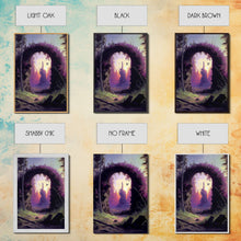 Load image into Gallery viewer, Gateway to another world, the purple realm, fine art poster print, fantasy decor
