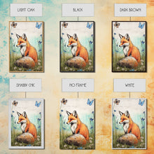 Carregar imagem no visualizador da galeria, Fox Art Print, Boho Wall Decor, Woodland Animals, Nursery Minimalist Baby Room, Earth Tone Monochromatic, Modern Gender Neutral, Canvas Art