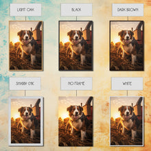 Load image into Gallery viewer, Bernese Mountain Dog Wall Print, Dog Wall Art, Farmhouse Wall Art, Wall Art, Framed Wall Art, Framed Canvas. Wall Print, Wall Canvas