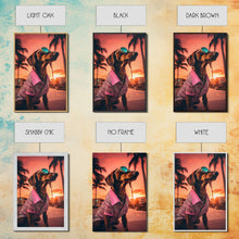 Load image into Gallery viewer, Dachshund Wall Print, Dog Portrait, Dog Sunglasses, Dog In Pink Suit, Dog Art Print, Framed Wall Art, Framed Canvas, Wall Print, Wall Canvas