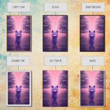 Carregar imagem no visualizador da galeria, Fox Wall Print, Animal Art Print, Animal Portrait, Pink Art, Abstract Wildlife Art, Framed Wall Art, Framed Canvas, Wall Print, Wall Canvas