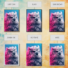 Load image into Gallery viewer, Bird Wall Print, Animal Art Print, Animal Portrait, Pink Art, Wildlife Art, Owl Art, Framed Wall Art, Framed Canvas, Wall Print, Wall Canvas