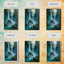 Carregar imagem no visualizador da galeria, Fantasy Waterfall Oil Painting Canvas Print, Framed Canvas Art, Living Room Wall Decoration