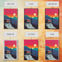 Load image into Gallery viewer, Scandinavian Canvas Prints Framed, 3 Piece Wall Art, Nordic Print Set, Modern Abstract Art, Minimalist Landscape Sunset Art, Forest Mountain