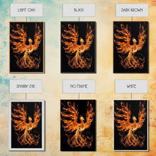 Carregar imagem no visualizador da galeria, Canvas Print Of "The Phoenix" - Rebirth Art - Framed Canvas Art - Framed Wall Art - Incredibly Beautiful Phoenix Decor