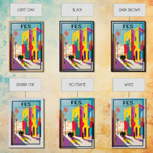 Carregar imagem no visualizador da galeria, Fes Travel Poster, Morocco Wall Art, Moroccan Art, Morocco Poster, Travel Wall Print, Travel Poster, Travel Wall Art, Canvas Wall Print