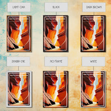 Load image into Gallery viewer, Arizona Artwork, Arizona Poster, Antelope Canyon, Travel Wall Print, Travel Poster, Travel Artwork, Travel Wall Art, Canvas Wall Print