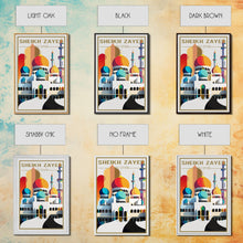 Carregar imagem no visualizador da galeria, Abu Dhabi Wall Art, Sheikh Zayed Mosque, United Arab Emirates Poster, Travel Wall Print, Travel Poster, Travel Wall Art, Canvas Wall Print