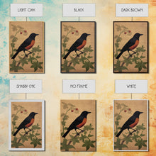 Load image into Gallery viewer, Oriole Wall Decor, Black And Orange Bird Wall Art, Animal Wall Art, Minimalist Print, Wall Decor, Canvas Print, Wall Art, Framed Canvas