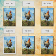 Cargar imagen en el visor de la galería, Farmhouse Art, Rooster Painting, Rooster Wall Art, Country Wall Art, Minimalist Wall Art, Wall Decor, Canvas Print, Wall Art, Framed Canvas