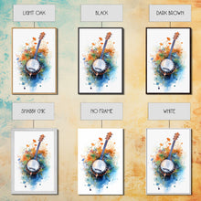 Carregar imagem no visualizador da galeria, 4 String Banjo Gift, Banjo Wall Art Canvas Print, Country Music Art, Guitar Art, Banjo Poster Print, Banjo Gifts, Musical Art