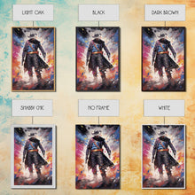 Load image into Gallery viewer, Cosmic Cyberpunk Cowboy Graffiti Art, Framed Canvas Print #4954