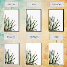 Load image into Gallery viewer, Desert Cactus Art Print, Modern Home Decor, Framed Canvas Print Or Poster, Botanical Print Desert Art Cactus, Bathroom Or Bedroom Or Office