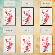 Cargar imagen en el visor de la galería, Cherry Blossom, Pink Flowers, Floral Wall Art, Nature Art, Canvas Print, Wall Art, Vertical Art, Housewarming Gift, Country Home Wall Art