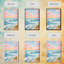 Cargar imagen en el visor de la galería, Colorful Sunset Wall Art, Beach Wall Print, Seascape Art, Nature Print, Canvas Print, Wall Art, Vertical Art, Beach House Art, Travel Print