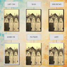 Load image into Gallery viewer, Ghost Art Print, Haunted House Art, Horror Art Print, Spooky Room Decor, Canvas Print, Wall Art, Vertical Print, Home Decor, Wall Decor