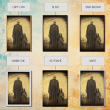 Load image into Gallery viewer, Skeleton Wall Art. Spooky Room Decor, Ghost Art Print, Gothic Wall Decor, Canvas Print, Wall Art, Vertical Print, Home Decor, Wall Decor