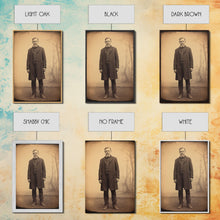 Cargar imagen en el visor de la galería, Civil War Era Photography, Framed Canvas Print, Tintype / Ferrotype reproduction wall art, Halloween Art