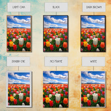 Load image into Gallery viewer, Tulips Wall Print, Flower Art Print, Vibrant Wall Art, Canvas Print, Wall Art, Vertical Art, Teacher Gift, Above Bed Decor, Office Prints
