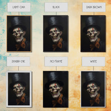 Load image into Gallery viewer, Creepy Clown Art Canvas Print, Victorian Horror Decor, Gothic Halloween Art, Framed Canvas, Halloween Canvas, Scary Wall Art, Unusual Decor
