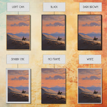 Load image into Gallery viewer, Cowboy Wall Art, Sunset Print, Landscape Wall Art, Canvas Print, Wall Art, 3 Piece Wall Art, Gift For Men, Ranch House Decor, Western Art