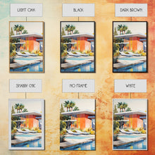 Load image into Gallery viewer, Architecture Wall Art, Mid-century House Art,  Canvas Print, Butterflies, Wall Art, 3 Piece Wall Art, Modern Office Art, Home Decor Prints