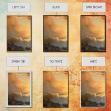 Carregar imagem no visualizador da galeria, 3 Piece Sunrise Ocean Painting On Canvas, Abstract Sea Landscape Painting, Original Textured Wall Art, Coastal Painting, Sunrise Painting