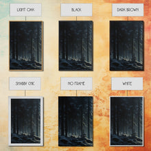 Carregar imagem no visualizador da galeria, 3 Piece Framed Canvas Print Wall Art Set of 3 Emerald Green Mountain Forest Lake Landscape Minimalist Modern Art Nature Wall Decor