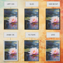 Load image into Gallery viewer, Lotus Wall Art, Floral Art Print, Water Lily Art, Canvas Print, Wall Art, 3 Piece Wall Art, Boho Wall Art, Farmhouse Wall Art, Closing Gift