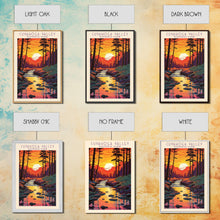 Carregar imagem no visualizador da galeria, Cuyahoga Valley National Park Ohio Travel Art, National Park Print, Minimalist Travel Art, Midcentury Modern Style Landscape Painting