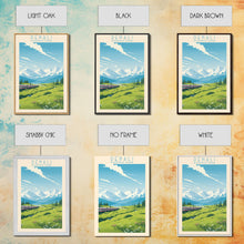 Load image into Gallery viewer, Denali National Park Travel Poster Print, Canvas Print Wall Art, Alaska Travel Art, Midcentury Modern Travel Decor, MCM Wall Art