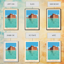 Carregar imagem no visualizador da galeria, Dry Tortugas National Park Travel Poster Print, Canvas Print Wall Art, Florida Travel Art, Midcentury Modern Travel Decor, MCM Wall Art