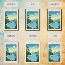 Load image into Gallery viewer, American Samoa National Park Vatia Travel Art, National Park Print, Minimalist Travel Art, Midcentury Modern Style Landscape Painting