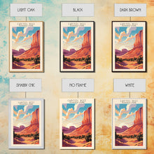 Carregar imagem no visualizador da galeria, Capitol Reef National Park Utah Travel Art, National Park Print, Minimalist Travel Art, Midcentury Modern Style Landscape Painting