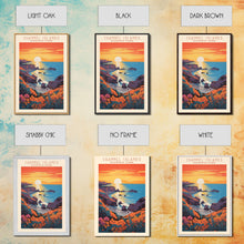 Cargar imagen en el visor de la galería, Channel Islands National Park California Travel Art, National Park Print, Minimalist Travel Art, Midcentury Modern Style Landscape Painting