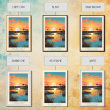 Carregar imagem no visualizador da galeria, Everglades National Park Travel Poster Print, Canvas Print Wall Art, Florida Travel Art, Midcentury Modern Travel Decor, MCM Wall Art