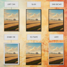 Carregar imagem no visualizador da galeria, A lone tree in a Texas field, Canvas print, Texan art, Prairies, fields and grass, 3 Piece Wall Art, Ready To Hang Canvas Print