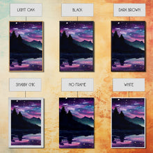 Carregar imagem no visualizador da galeria, Fantasy Starry Night Magical Forest Landscape, 3 Piece Wall Art, Ready To Hang Canvas Print, Cool Unique Living Room Wall Art Decor