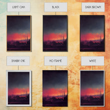 Load image into Gallery viewer, Haunted Sunset, Spooky Halloween Art, Gloomy Wall Decor, 3 Piece Canvas Decor, 3 Piece Wall Art, Ready To Hang Canvas Prints