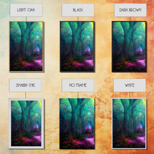 Cargar imagen en el visor de la galería, Fantasy wall art, canvas print, magical forest, fantasy landscape art, 3 Piece Wall Art, Ready To Hang Canvas Print