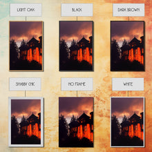 Carregar imagem no visualizador da galeria, 3 Piece Canvas Wall Decor, Ready To Hang Canvas Prints, Victorian Style Haunted House, Spooky Halloween Wall Art Decor