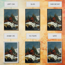 Carregar imagem no visualizador da galeria, A Winter Landscape, Trees In The Fall, Snow Capped Mountains, Gold Rush Prospecting, 3 Piece Wall Art, Ready To Hang Canvas Print