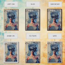 Carregar imagem no visualizador da galeria, Abstract Portrait, Portrait Painting, Abstract Art Print, Canvas Print, Wall Hanging, Portrait Art, Bedroom Teen Girl Art, Bedroom Prints