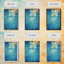 Load image into Gallery viewer, Denim Canvas Print Wall Art, Tie Dye Denim Texture Print On Canvas, Unique Wall Art, Boho Style Art, Minimalist Wall art