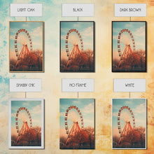 Load image into Gallery viewer, An Abandoned Ferris Wheel, Frames Canvas Print, Liminal Spaces, Abandoned Photography Wall Art Fine Art Print